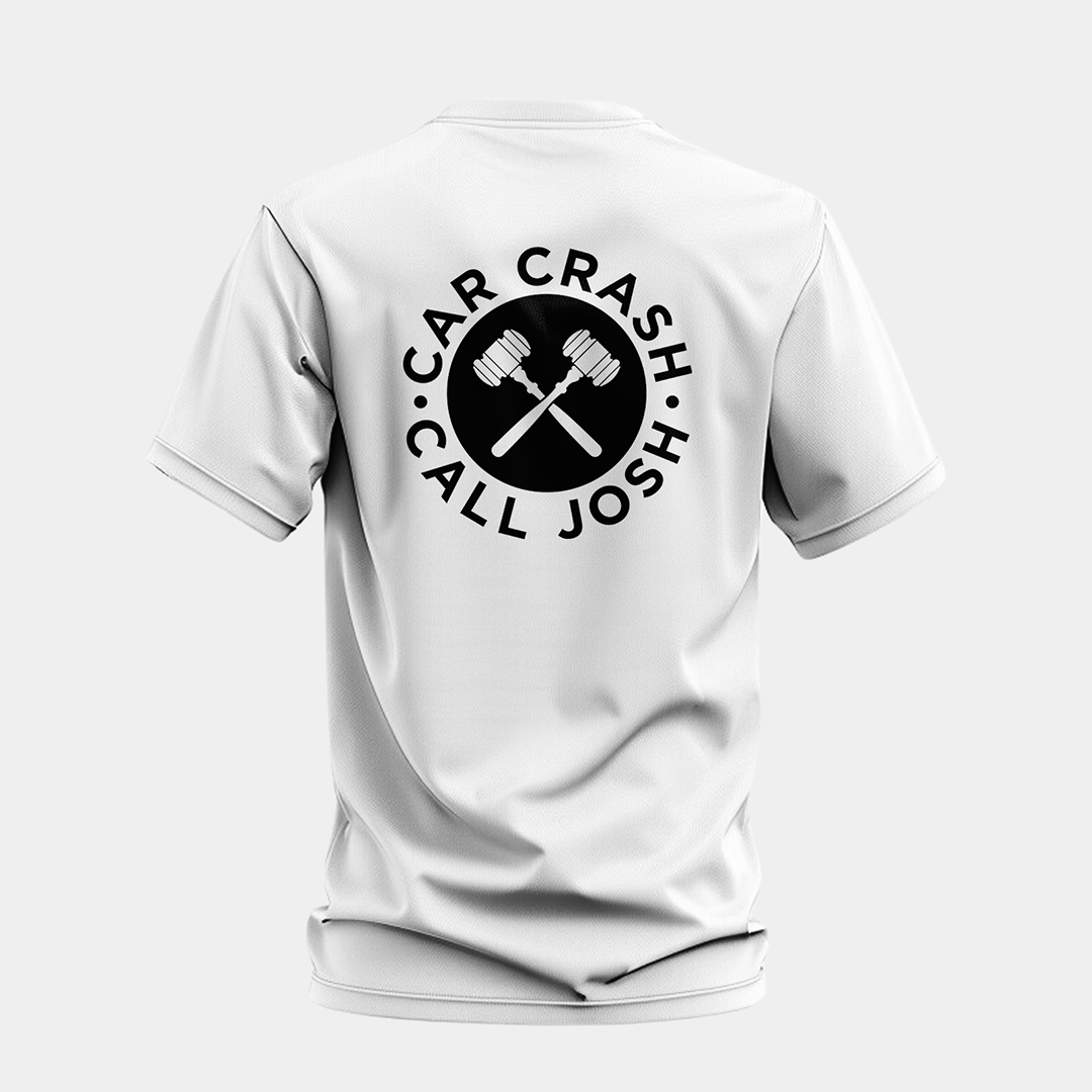 Car Crash? Call Josh! TEE (White)