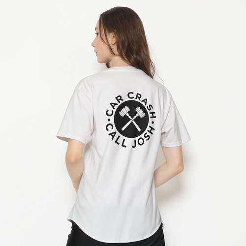 Car Crash? Call Josh! TEE (White)